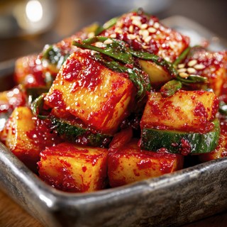 36년명인 비법양념 전라도 여수 깍두기 김치, 1박스, 3kg