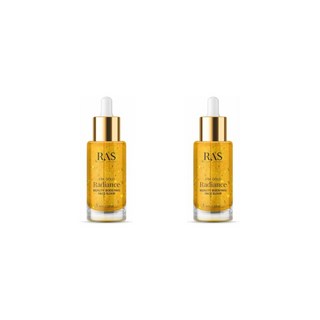 RAS LUXURY OILS 24K 골드 페이스 세럼 6ml 2팩, 2개