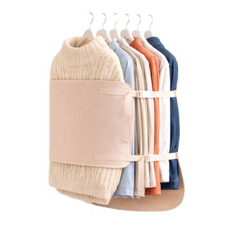 아띠꼴로 좌우밀착 옷장 행거 옷걸이 의류 압축팩 정리 스트랩, 1개, 베이비핑크