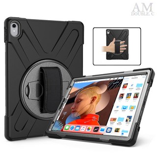 아이패드 프로1세대 9.7인치 호환 실리콘 범퍼 3중보호 스트랩 태블릿 케이스 A1673 A1674 A1675, atn108 블랙