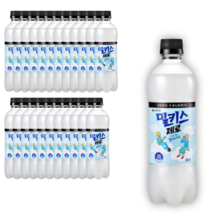 롯데 밀키스 제로 500ml x24개 제로음료 탄산음료수