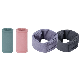 Xilla 犬用保暖安撫頭套 寵物圍脖防噪音安撫圍巾, 1個, 三代保暖安撫頭套 灰色 ,L 頭圍45-75cm 長度25cm, 灰色