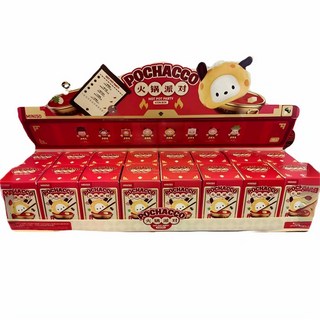 名創優品 帕恰狗火鍋派對系列盲盒 公仔 盲盒 盒抽 一中盒16入, 1個, 一中盒(請下標16次) Y9