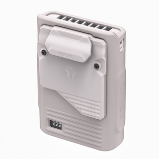 크레모아 클립팬 무선 휴대용 선풍기 소형 충전식 BLDC 저소음 + 쿨스카프, 라이트그레이