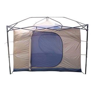 客廳帳內掛帳 4門4窗 掛勾式 快速帳 吊掛帳 炊事帳 通用300*300CM, 卡其色