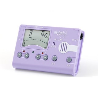 Musedo MT-70B 三合一冷光調音器節拍器校音器 樂器配件, 紫色,全新, 1個