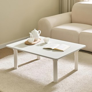 아이캔컴퍼니 국내생산 LPM 4단 높이조절 베이직 접이식 테이블, 화이트