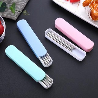 304不鏽鋼可拆卸筷子組 便攜旅行筷子含抽拉盒 可摺疊伸縮設計 衛生易清洗, 304不鏽鋼摺疊筷子,10雙【不帶盒】, 1個