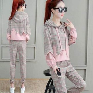 春秋必備 女生運動服套裝 親膚舒適 長袖套裝 休閒套裝 b0024