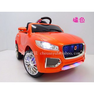 淘氣寶貝1783 遙控童車 兒童電動車 雙開門汽車 仿真車造型 電動汽車 遙控汽車跑車版 可外接MP3 特價中, 1個, 橘色