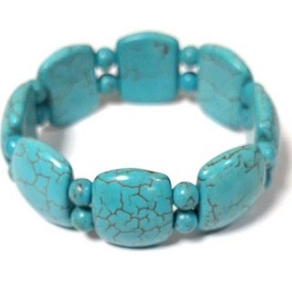 綠松石手排與圓珠手環 綠松石手排手環