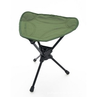 【臺灣出貨】戶外露營鋁合金360度旋轉折疊椅 馬紮凳 超輕便攜釣魚燒烤野餐椅, 軍綠色, 1個
