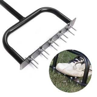 잔디 에어레이터 천공 숨구멍 가든 펀칭 텃밭 농기구 원예 도구 에어레이션 스파이크 구멍 천공기 홈가든 관리 축구장 골프장 농장, 잔디 펀칭, 1개