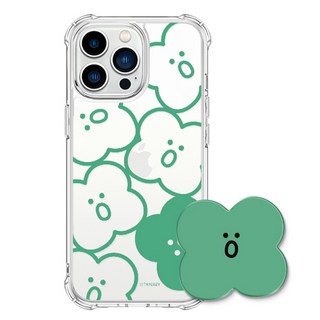 말랑말랑 드로잉 패턴 갤럭시 아이폰 젤하드 휴대폰 케이스+아크릴톡