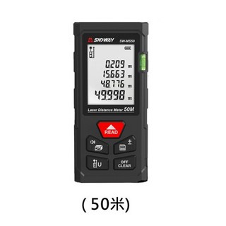 深威達雷射測距儀，房仲裝潢最愛，電子距離尺，兩年保固，五金工具推薦, 1個, 50米標準版