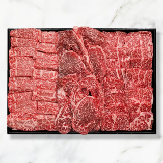 1++ 한우 투뿔 모듬세트 600g 구이용 최고급, 1개