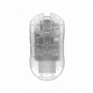HECATE G3M PRO 無線三模電競滑鼠 PAW3395感應器 32000DPI可調 58g輕量化設計 144h長續航, 透明白-接收器, G3M Pro 升级版