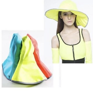 【海夫健康生活館】HOII授權 SunSoul后益 防曬 涼感 荷葉邊花瓣帽(大)