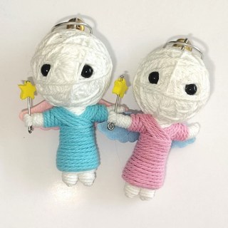 藥魂【吊飾】巫毒娃娃 淨化 防小人 考運 開智慧 通關突破 考試 增加智慧, 1個, 淨化除負面防小人娃娃-新款