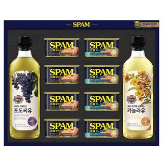 스팸 고급유2호 선물세트 + 쇼핑백, 1세트