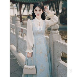 계량한복원피스 여성 철릭 드레스 세미 퓨전의상 Y61