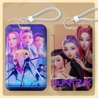 人氣熱賣 K-POP獵魔女團滑蓋卡套學生飯卡公交卡身份證件保護套門禁卡