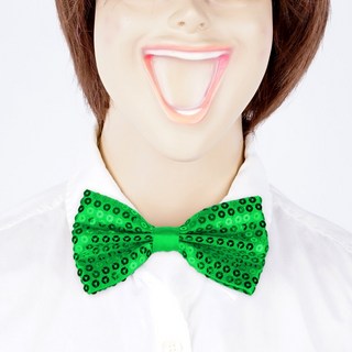 파티짱 반짝이 나비 넥타이 (소) 파티 소품 행사, 그린, 1개