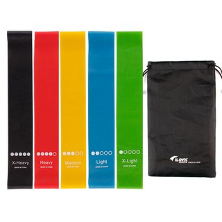 루프밴드 5스탭+전용파우치 세트, 루프밴드5종+전용파우치세트, 1세트