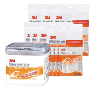 3M 雙線細滑牙線棒 牙線 DDF01 32支/包 (散裝包) / DDFH3 124支/盒, 1個