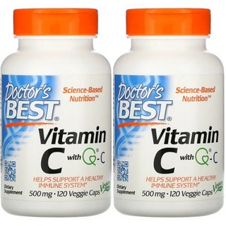 Doctor's BEST 維他命C素食膠囊, 120顆, 2罐