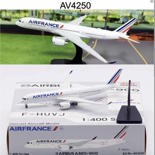 AV金屬 1:400 F-HUVJ Air France A350-941 AV4250 飛機模型, 1個