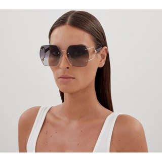 GUCCI 金配黑色腳墨鏡太陽眼鏡 GG1564SA