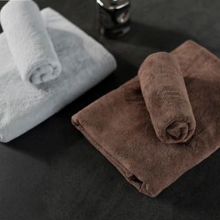 mooin 浴巾 目隱珊瑚絨毛巾 頭髮毛巾 毛巾 純棉毛巾 擦手毛巾 吸水毛巾 浴室 織品 居家生活, 淺灰,浴巾 (70x140cm), 1個