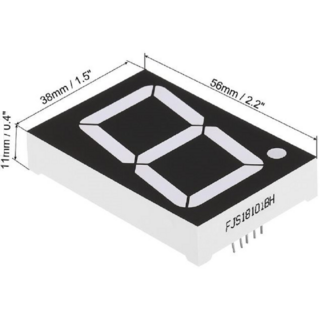 [아두이노][DIY][디스플레이] 1.8인치 1digit FND 7-세그먼트 FJS18101BH, 1개