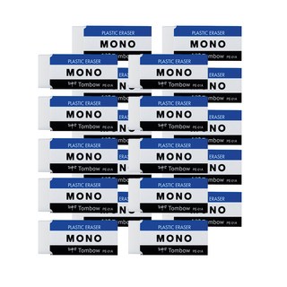 톰보우 모노지우개 스탠다드 소, 화이트 소형, 20개