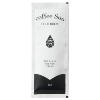 커피수 콜롬비아 브라질 만델링 원두 콜드브루 커피 벌크 더치커피 파우치 원액 콜드브루 원액 콜드브루 커피 홈카페, 30g, 1개, 100개입