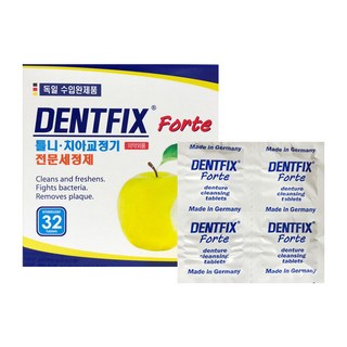 덴트픽스 틀니세정제, 32개입, 2개