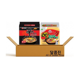 [달콤진] 신라면블랙4p + 열려라참깨라면4p, 1개