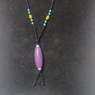 天然紫舒俱來天珠款項鍊，精緻天珠設計，帶來平安與祝福，展現獨特個人魅力