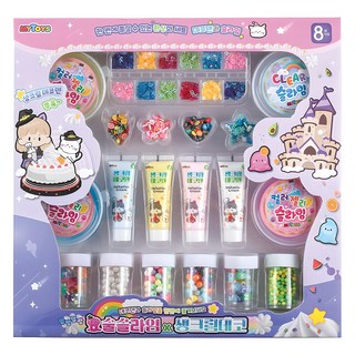 MYTOYS 魔法史萊姆 + 鮮奶油裝飾膠套組, 1套, 540g, 混合色