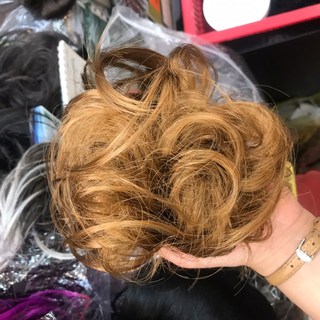 DU004 똥머리 곱창가발 올림머리 24종, 황금색, 1개