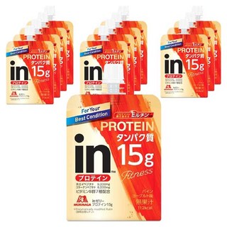 MORINAGA 森永 in Jelly 蛋白質果凍 15g 鳳梨優格口味, 12個, 150g