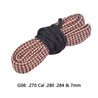 사냥 보어 클리너 스네이크 12GA 308 22 223 38 구경 56mm 62mm 16GA 20GA 소총 청소 키트 도구 배럴 로프, G08, 1개