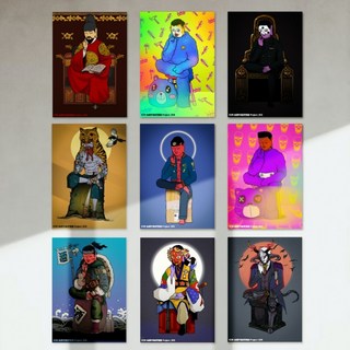 BANGA SEOUL A3 인테리어 일러스트 포스터 반가사유상 대형 아트 POSTER, BANGA 31