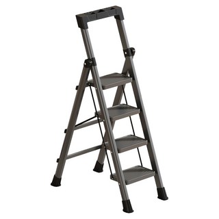 全鋼折疊人字梯 - 超強承重防滑家用梯 3/4/5/6步梯, 1個