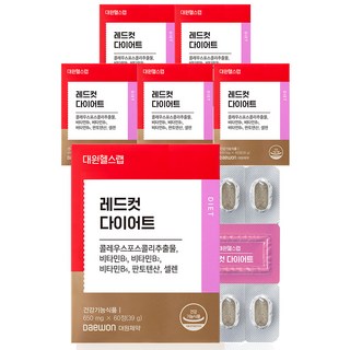 대원헬스 레드컷 다이어트, 60정, 6개