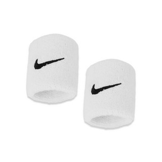 나이키 스우시 클래식 손목밴드, 화이트, 2개