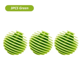3PCS 재사용 매직 세탁 공 TPR 부드러운 안티 와인딩 의류 청소 도구 가정용 건조기, 03 3PCS Green