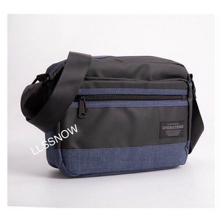 OPERATIONS 尼龍防潑水側背包 - 潮流斜背包 男用包包, 藍（#8202.33）, 藍