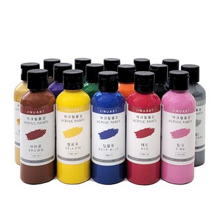 아크릴물감 대용량 100ml 아크릴물감 낱색 어린이 안전인증 푸어링아트, 샙 그린 (풀색)